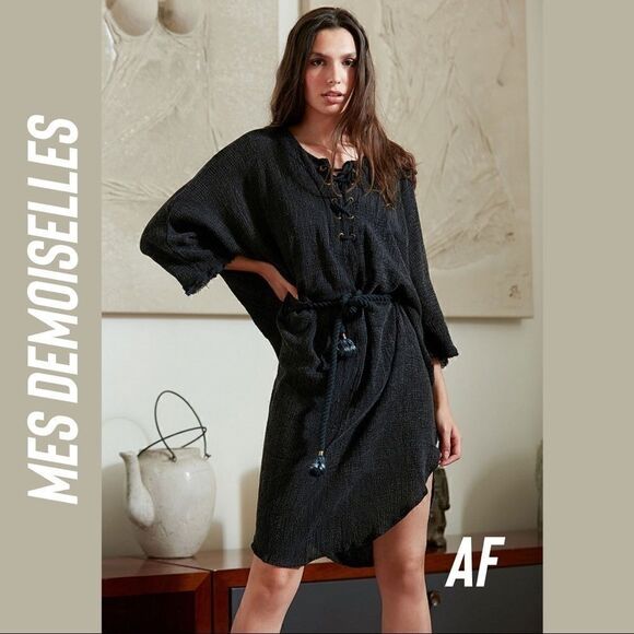 FREE PEOPLE BY MES DEMOISELLES KOLLINA DRESS IN AQUA NEW NWT - Picture 5 of 10